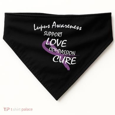 Support Lupus Awareness USA-Made Doggie Bandana