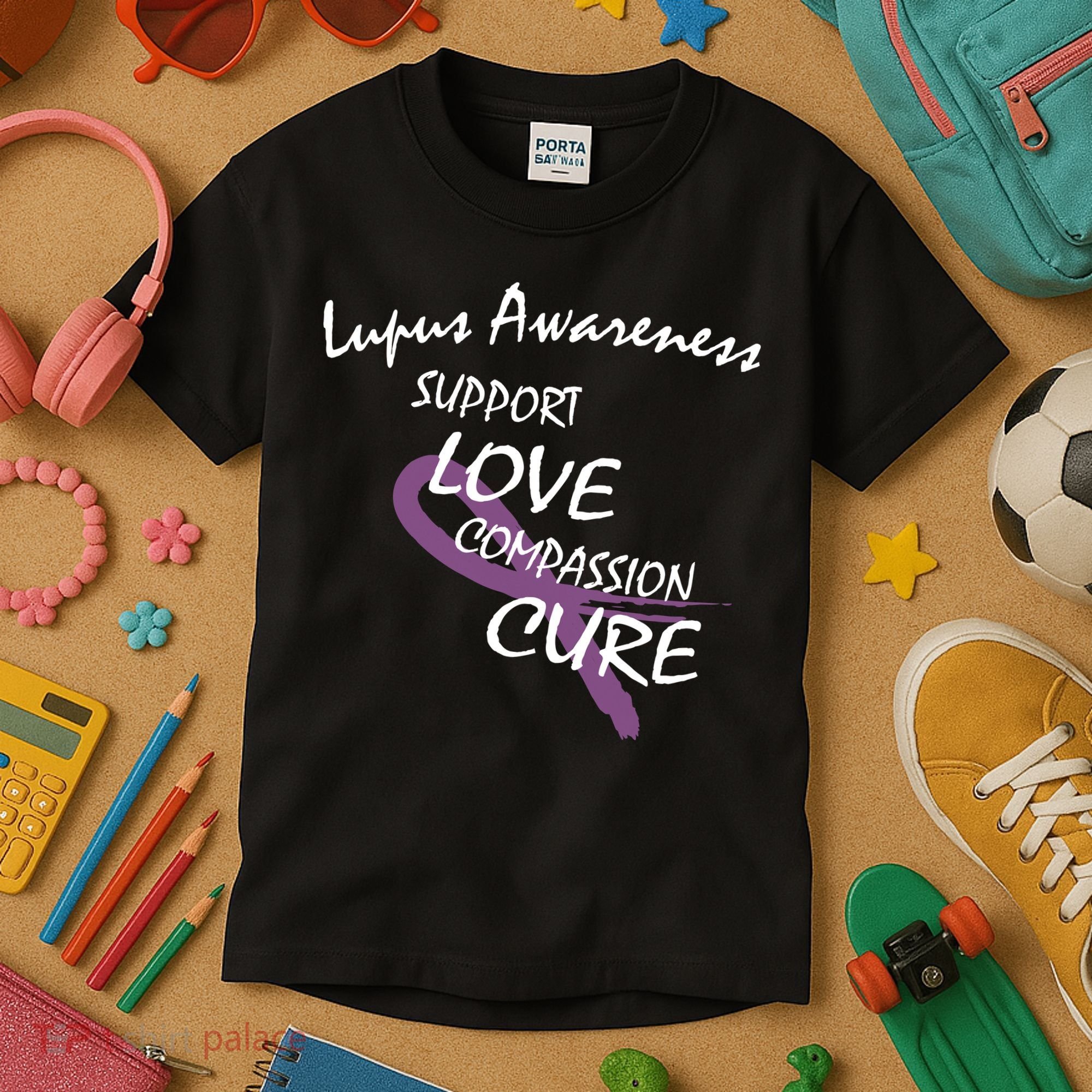 Support Lupus Awareness Kids T-Shirt