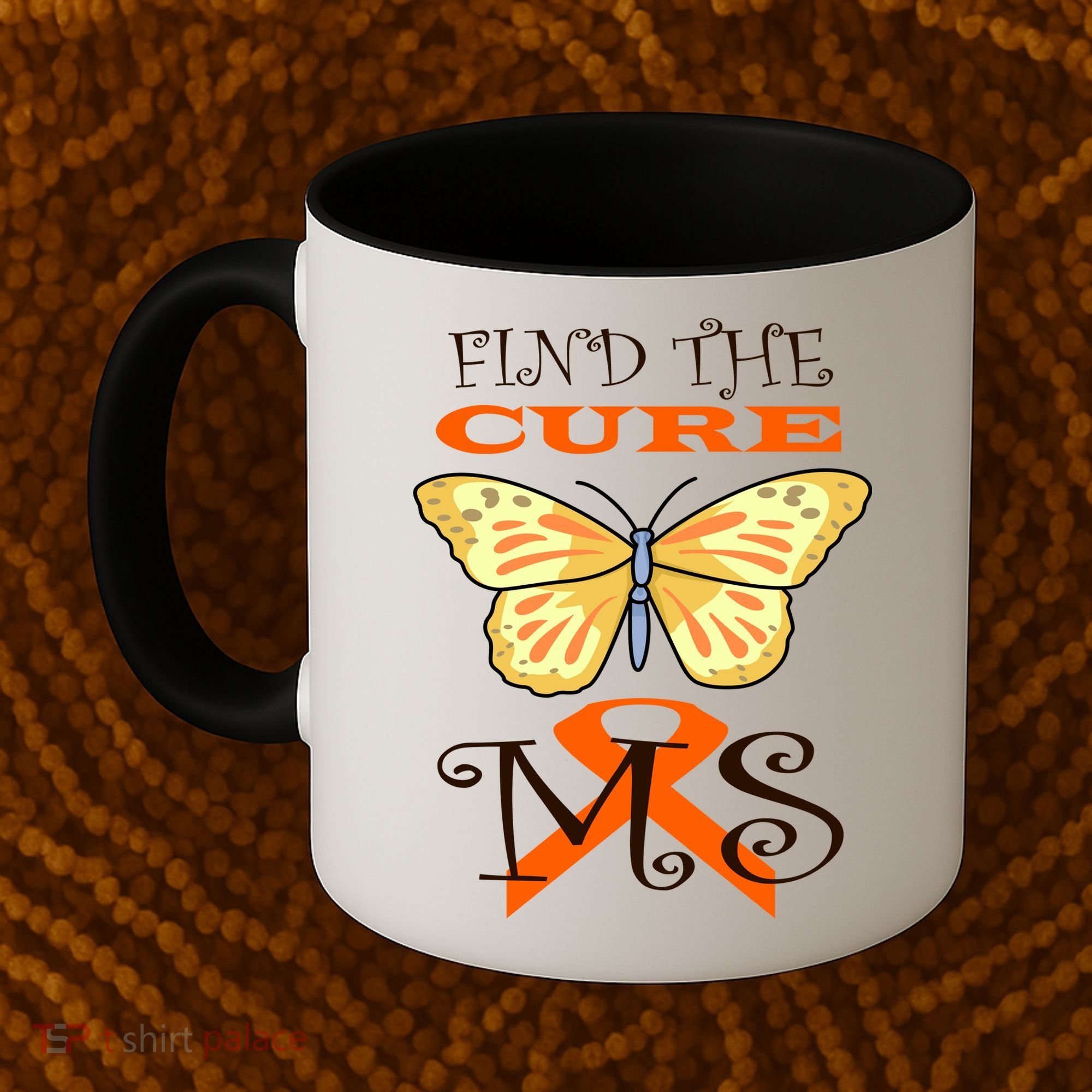 Support MS Help Find The Cure Ribbon Multiple Sclerosis Coffee Mug