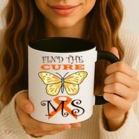 Support MS Help Find The Cure Ribbon Multiple Sclerosis Coffee Mug thumb 3