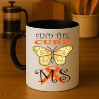 Support MS Help Find The Cure Ribbon Multiple Sclerosis Coffee Mug thumb 4