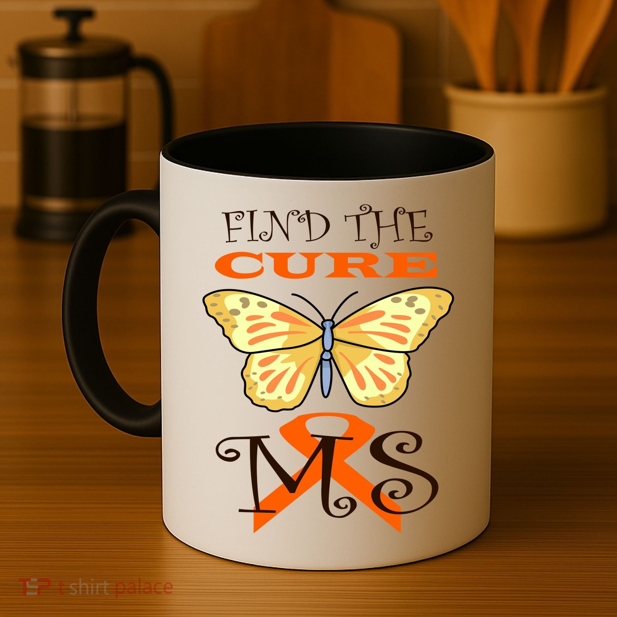 Support MS Help Find The Cure Ribbon Multiple Sclerosis Coffee Mug
