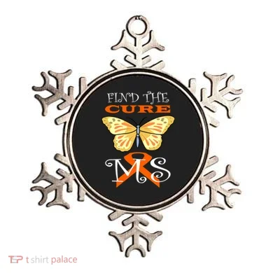 Support MS Help Find The Cure Ribbon Multiple Sclerosis Ornament