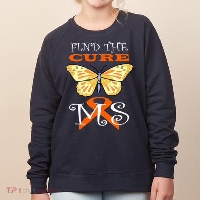 Support MS Help Find The Cure Ribbon Multiple Sclerosis Women's Sweatshirt