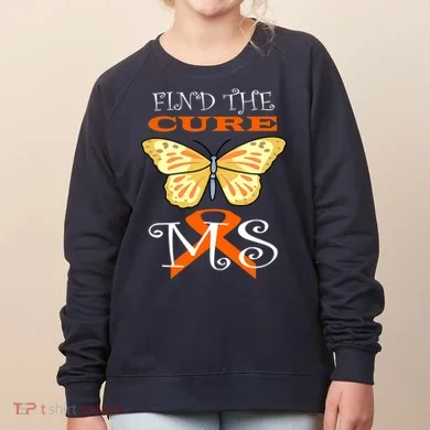 Support MS Help Find The Cure Ribbon Multiple Sclerosis Women's Sweatshirt