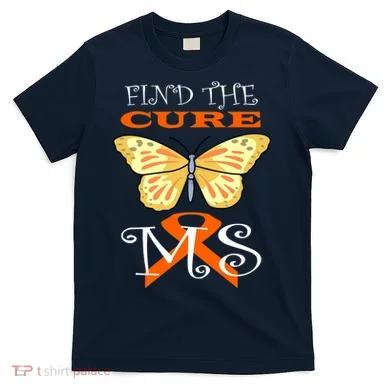 Support MS Help Find The Cure Ribbon Multiple Sclerosis T-Shirt