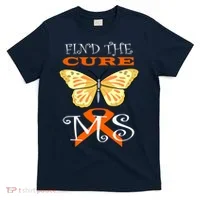 Support MS Help Find The Cure Ribbon Multiple Sclerosis T-Shirt thumb 0