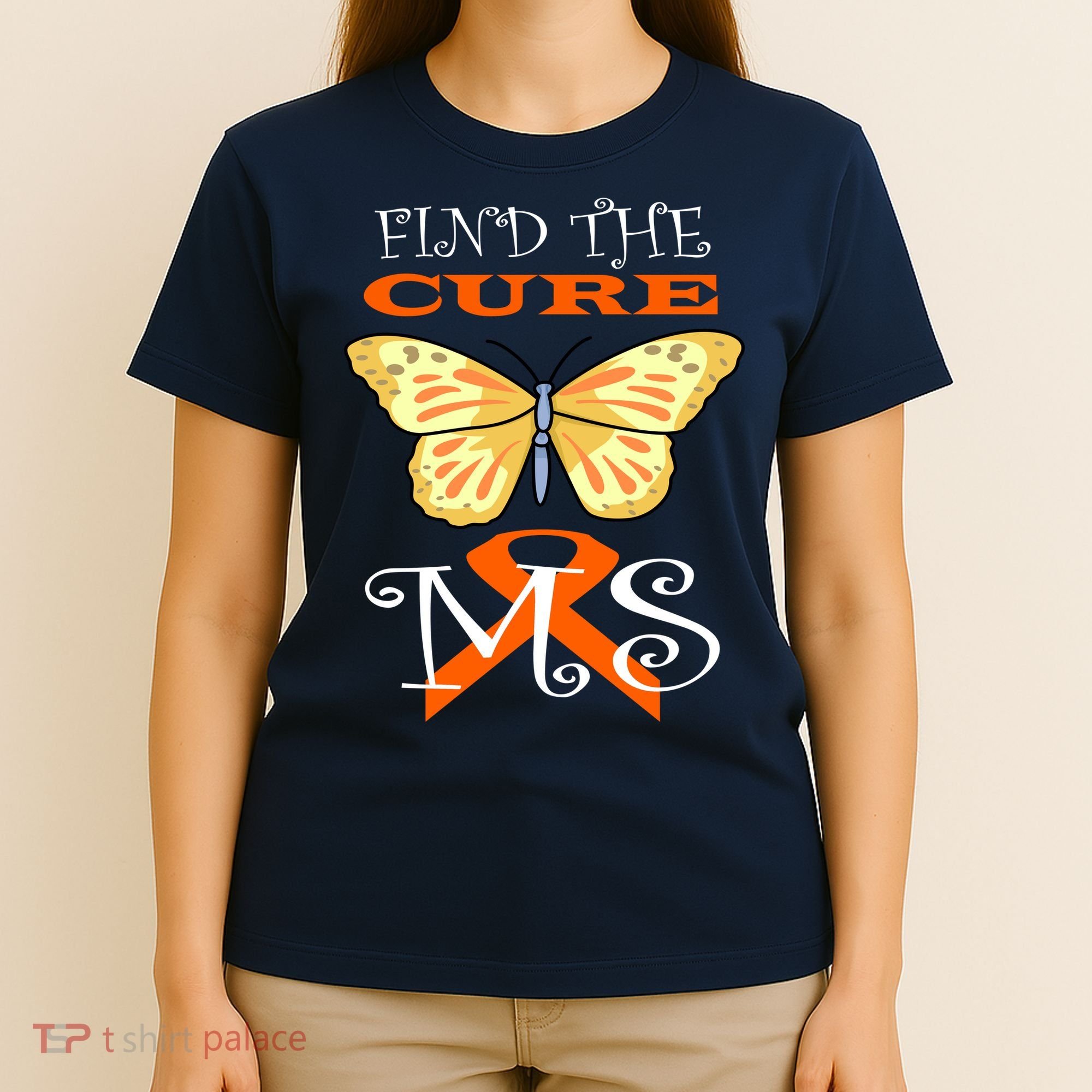 Support MS Help Find The Cure Ribbon Multiple Sclerosis T-Shirt
