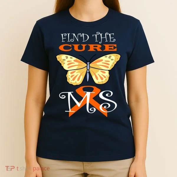 Support MS Help Find The Cure Ribbon Multiple Sclerosis T-Shirt