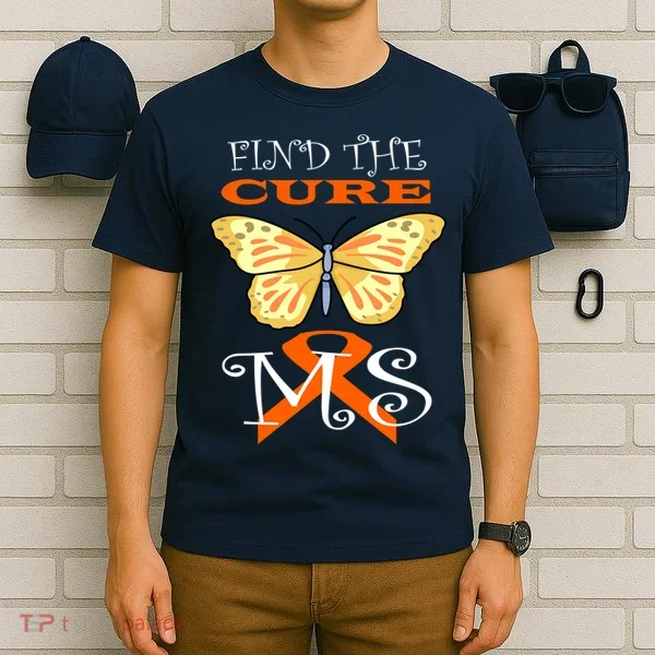 Support MS Help Find The Cure Ribbon Multiple Sclerosis T-Shirt