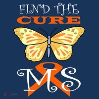Support MS Help Find The Cure Ribbon Multiple Sclerosis Button thumb 1