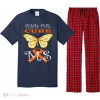 Support MS Help Find The Cure Ribbon Multiple Sclerosis Pajama Set thumb 0
