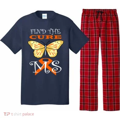 Support MS Help Find The Cure Ribbon Multiple Sclerosis Pajama Set