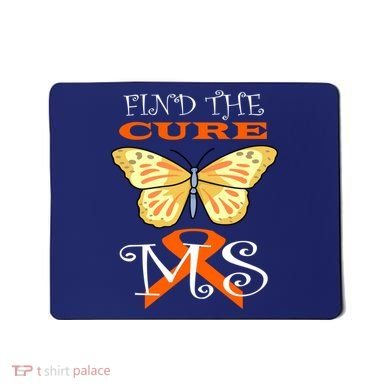 Support MS Help Find The Cure Ribbon Multiple Sclerosis Mousepad