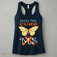 Support MS Help Find The Cure Ribbon Multiple Sclerosis Women's Tank Top thumb 3