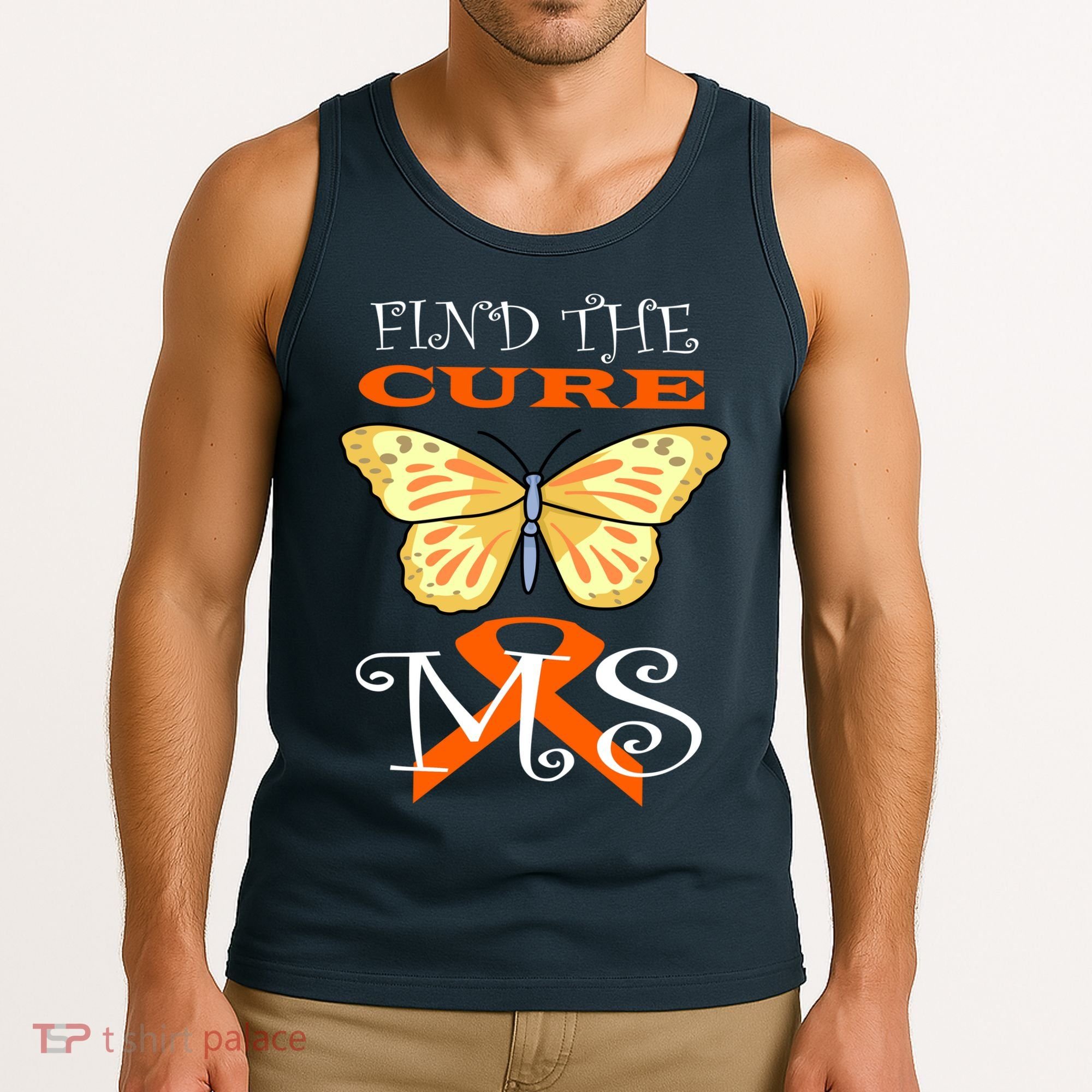 Support MS Help Find The Cure Ribbon Multiple Sclerosis Tank Top