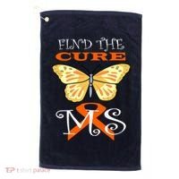 Support MS Help Find The Cure Ribbon Multiple Sclerosis Golf Towel thumb 0