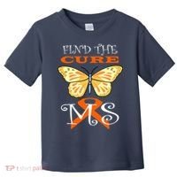 Support MS Help Find The Cure Ribbon Multiple Sclerosis Toddler T-Shirt thumb 0