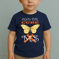 Support MS Help Find The Cure Ribbon Multiple Sclerosis Toddler T-Shirt thumb 2