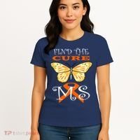 Support MS Help Find The Cure Ribbon Multiple Sclerosis Women's T-Shirt thumb 4