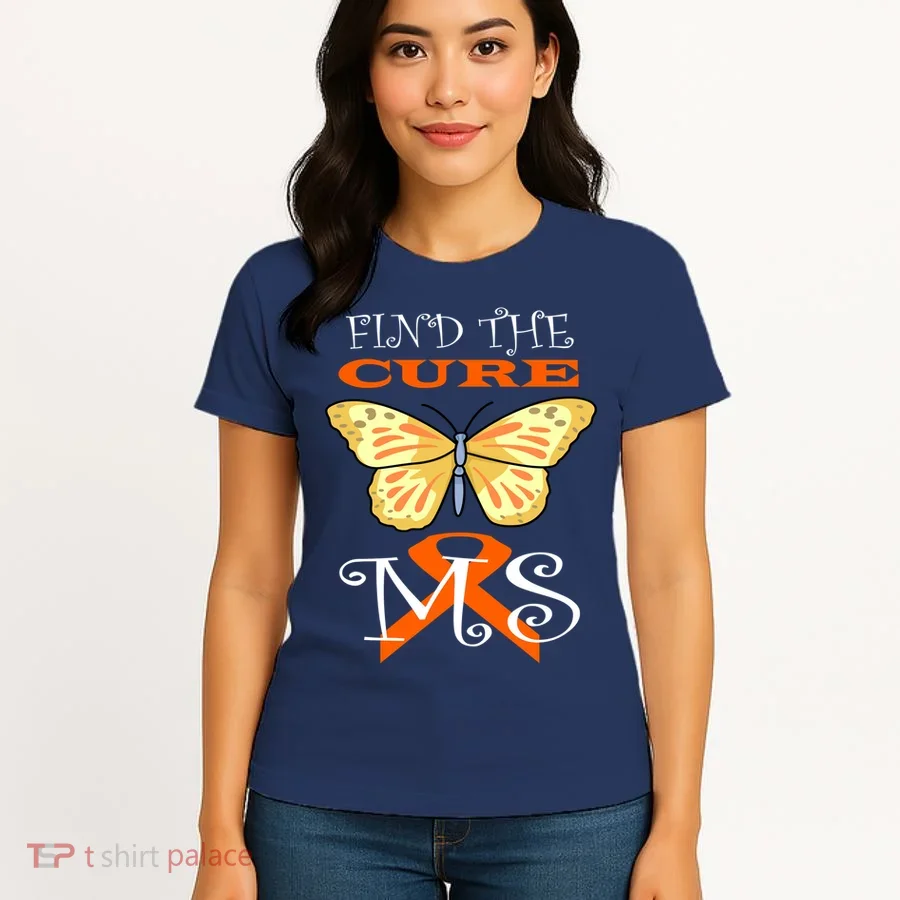 Support MS Help Find The Cure Ribbon Multiple Sclerosis Women's T-Shirt
