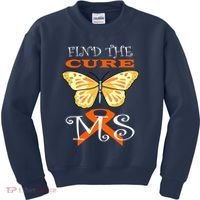 Support MS Help Find The Cure Ribbon Multiple Sclerosis Kids Sweatshirt thumb 0