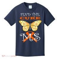Support MS Help Find The Cure Ribbon Multiple Sclerosis Kids T-Shirt thumb 0