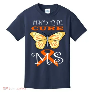 Support MS Help Find The Cure Ribbon Multiple Sclerosis Kids T-Shirt