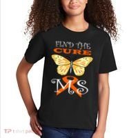 Support MS Help Find The Cure Ribbon Multiple Sclerosis Kids T-Shirt thumb 2