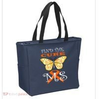 Support MS Help Find The Cure Ribbon Multiple Sclerosis Tote Bag thumb 2