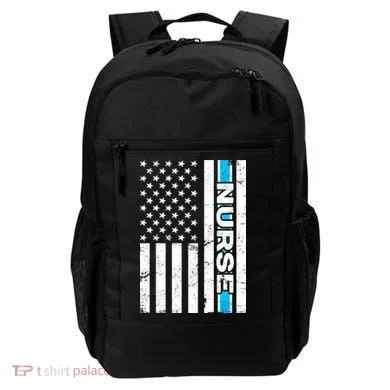Support Nurses Front Line Flag Backpack