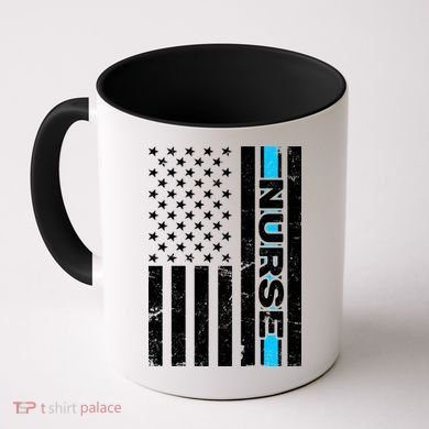 Support Nurses Front Line Flag Coffee Mug