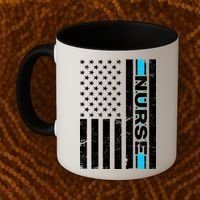 Support Nurses Front Line Flag Coffee Mug thumb 2