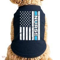 Support Nurses Front Line Flag Doggie Tank thumb 0