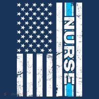 Support Nurses Front Line Flag Doggie Tank thumb 4