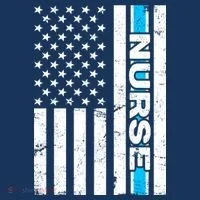 Support Nurses Front Line Flag Doggie Tank thumb 4