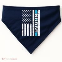 Support Nurses Front Line Flag USA-Made Doggie Bandana thumb 0