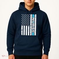 Support Nurses Front Line Flag Hoodie thumb 2