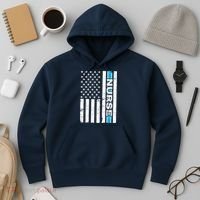 Support Nurses Front Line Flag Hoodie thumb 3