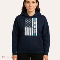 Support Nurses Front Line Flag Hoodie thumb 5