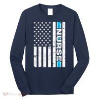 Support Nurses Front Line Flag Long Sleeve Shirt thumb 0