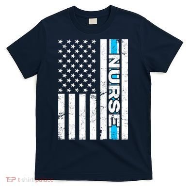Support Nurses Front Line Flag T-Shirt