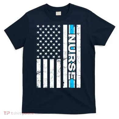 Support Nurses Front Line Flag T-Shirt