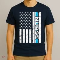 Support Nurses Front Line Flag T-Shirt thumb 3
