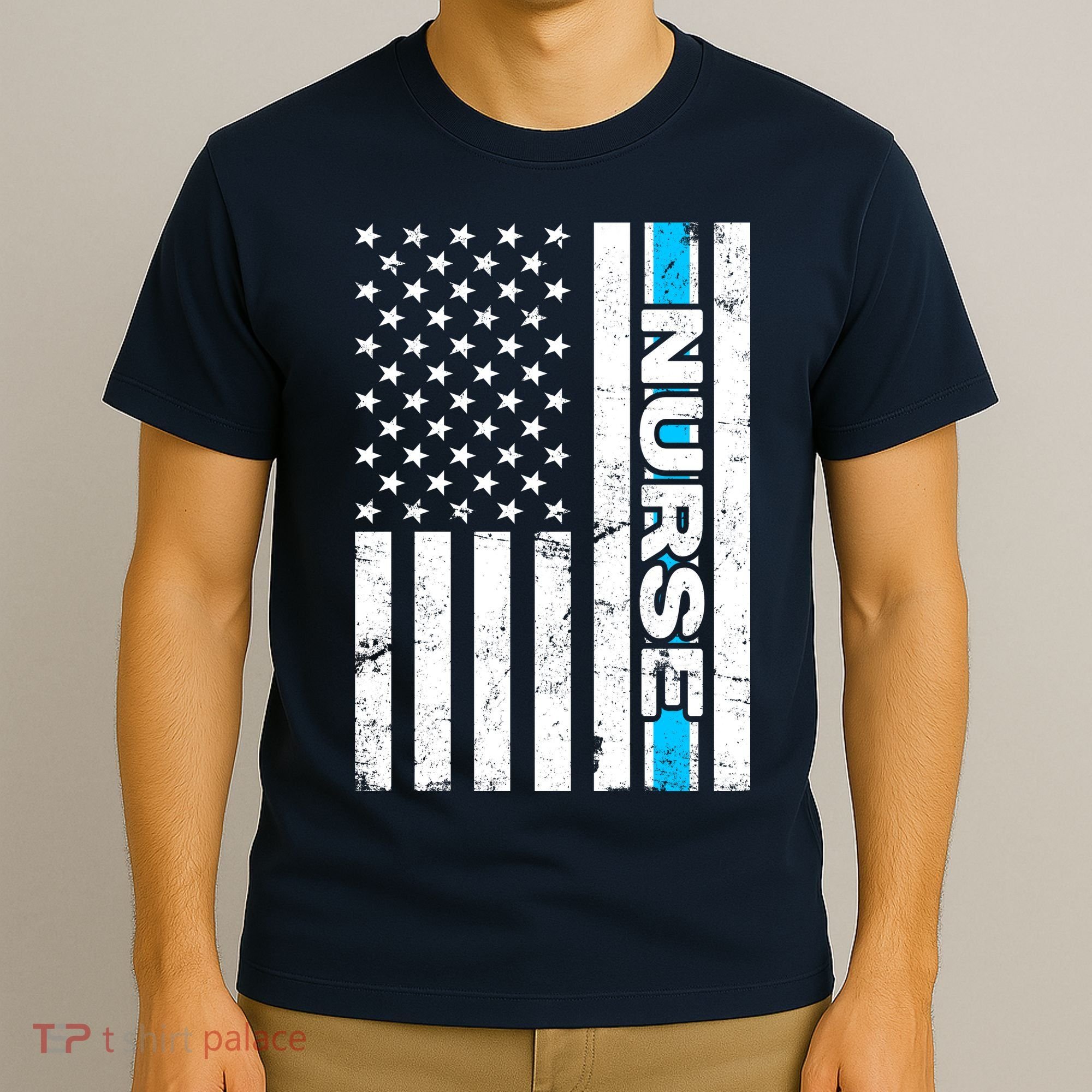 Support Nurses Front Line Flag T-Shirt