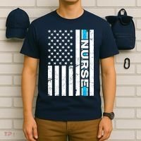 Support Nurses Front Line Flag T-Shirt thumb 6