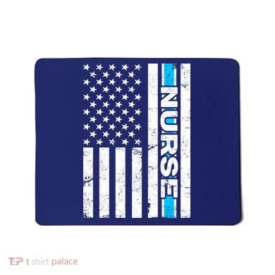 Support Nurses Front Line Flag Mousepad