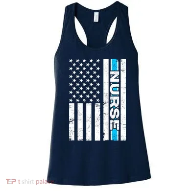 Support Nurses Front Line Flag Women's Tank Top