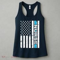 Support Nurses Front Line Flag Women's Tank Top thumb 3