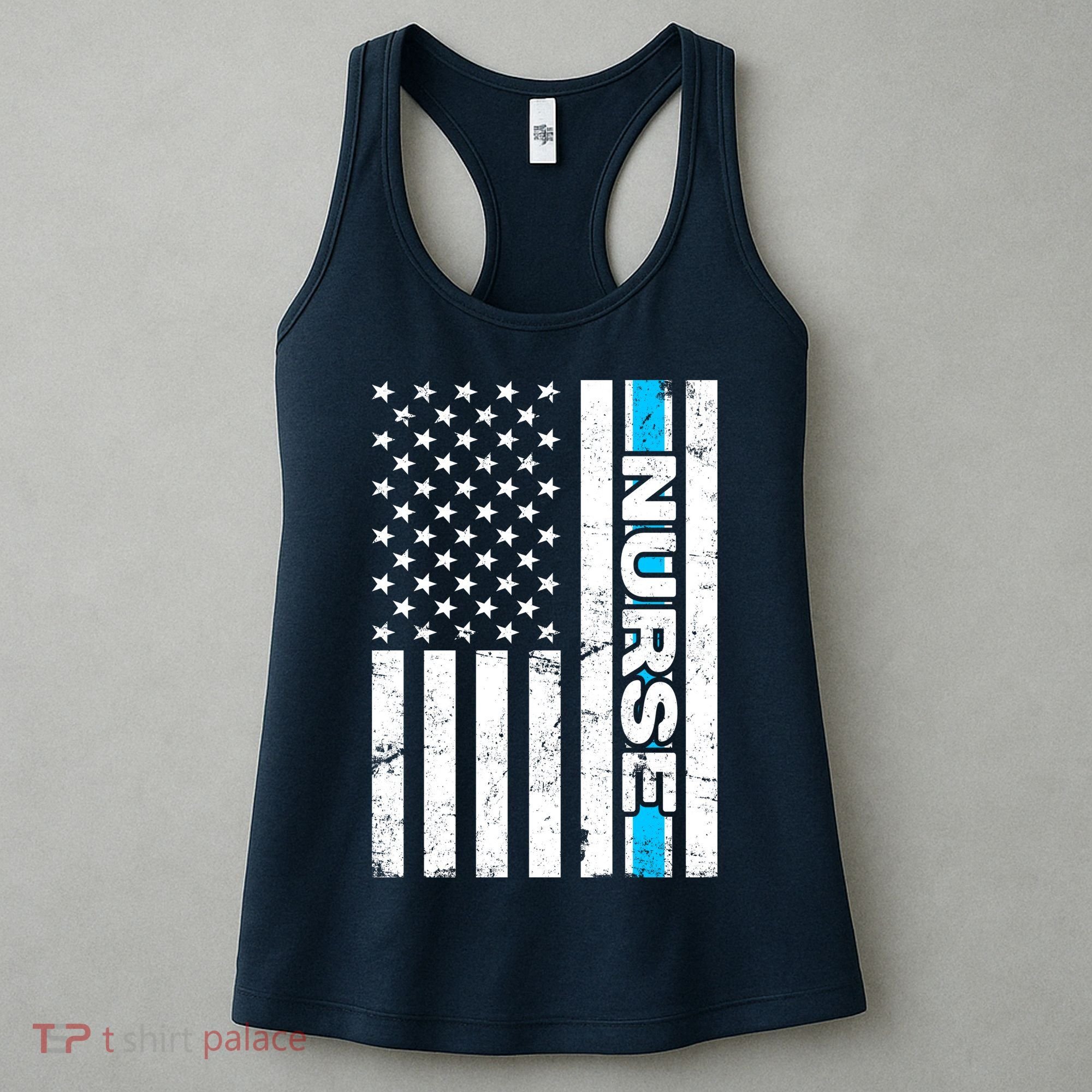 Support Nurses Front Line Flag Women's Tank Top